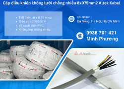 Cáp điều khiển không chống nhiễu 8x0.75mm² – Lựa chọn tối ưu cho hệ thống điều khiển