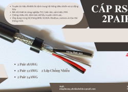Phân Phối Cáp Tín Hiệu RS485 22 AWG Giá Tốt Tại Hà Nội, Đà Nẵng, TP.HCM