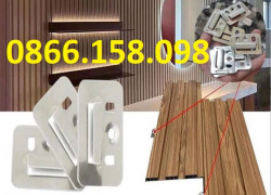 Xưởng sản xuất kẹp inox giữ tấm nhựa ốp tường giá tại xưởng