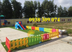 Hàng rào nhựa lắp ghép mầm non, hàng rào nhựa cho bé mầm non