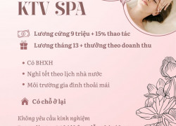 TĨNH SPA tuyển KTV lĩnh vực dưỡng sinh làm ở Long Biên Hà Nội