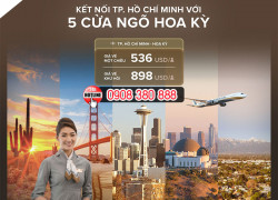 Vé STARLUX đi Mỹ từ TP.HCM giá tốt chỉ từ 536 USD