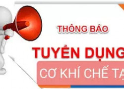 TUYỂN NHÂN VIÊN KỸ THUẬT CNC