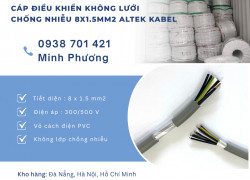 Cáp điều khiển không lưới chống nhiễu 8x1.5mm² Altek Kabel và Ứng dụng thực tế