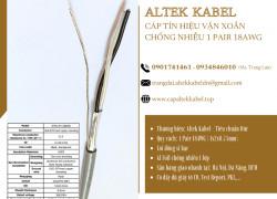 Cáp tín hiệu vặn xoắn chống nhiễu 18AWG 1 pair, 2 pair, 3 pair, 4 pair