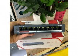 Switch 8 PoE Hikvision DS-3E0109P-E/M(B), Giá Tốt
