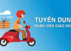 Tuyển 6 NV giao hàng xe máy làm tại Tân Phú , xăng xe của CTY lo