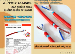 Cáp báo cháy 2x1.0mm2 chống cháy Altek Kabel - Đà Nẵng, Huế, Quảng Nam