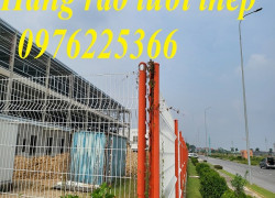 Hàng rào lưới thép sơn tĩnh điện, hàng rào mạ kẽm nhúng nóng