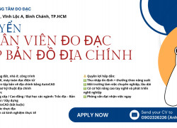 Tuyển Nhân viên Đo đạc – Lập bản đồ địa chính