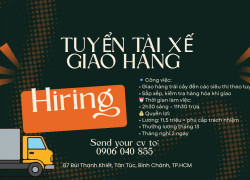 TUYỂN TÀI XẾ GIAO HÀNG TRÁI CÂY BÌNH CHÁNH