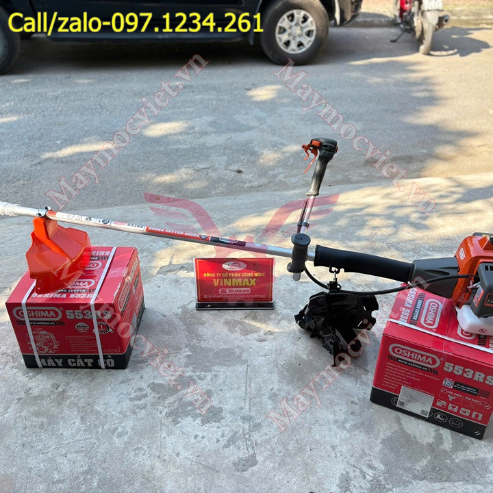Máy cắt cỏ đeo vai 2 thì Oshima 553 RS 2.3kw giá rẻ