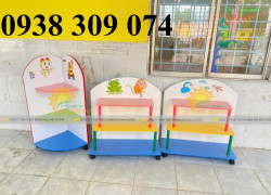 Kệ góc mầm non,kệ cá nhân mầm non, kệ học liệu nhà trẻ