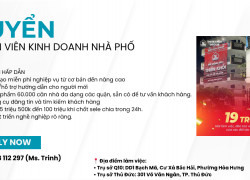 TUYỂN DỤNG NHÂN SỰ KINH DOANH NHÀ PHỐ TP.HCM