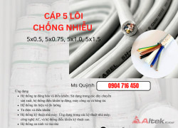 Cáp điều khiển Altek Kabel 5x0.5,5x0.75,5x1.0,5x1.5 DVV Hà Nội, Đà Nẵng, Quảng Nam, Quảng Bình, Quảng Trị, Quảng Ninh