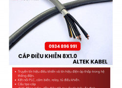 Cáp Điều Khiển 8 Lõi Altek Kabel Có Sẵn Giao Nhanh Quảng Nam, Gia Lai, Quảng Ngãi