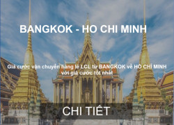 Giá Cước Vận Chuyển Hàng Lẻ Từ Bangkok Về Hồ Chí Minh