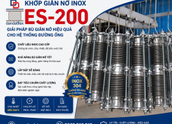 Khớp giãn nở inox 304 ES-200, khớp chống rung, nối mềm inox, khớp nối mềm inox 304, ống mềm inox 316