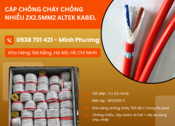 Cáp chống cháy chống nhiễu 2 lõi 2.5mm2 có sẵn Đà Nẵng, Bình Định, Quảng Trị