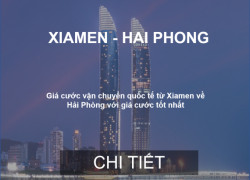 Cước Vận Tải Hàng Container Từ Xiamen Về Hải Phòng