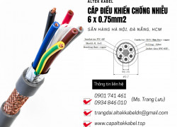 Cáp điều khiển Altek Kabel 6x0.75 chống nhiễu sẵn Hà Nội, Hưng Yên, Bắc Ninh