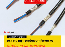 Mua Cáp Tín Hiệu 2 Lõi 0.22 mm2 Tại Thanh Hóa, Hải Phòng, Nghệ An – Giá Tốt Nhất