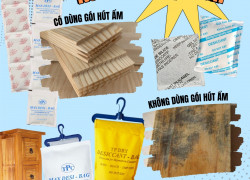 Gói hút ẩm có giúp bảo vệ gỗ nội thất khỏi độ ẩm trong container?