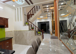 NHÀ ĐẸP-GIÁ TỐT NHÀ MỚI ĐẸP LUNG LINH 3 TẦNG-HẺM OTO 5m-HIỆP THÀNH-Q12- 5,x TỶ (x nhỏ xíu)