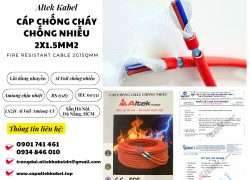 Cáp chống cháy chống nhiễu 2x1.5 Altek Kabel sẵn Hải Phòng, Thái Bình, Nam Định, Ninh Bình