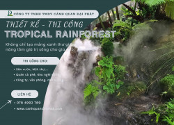 THI CÔNG SÂN VƯỜN NHIỆT ĐỚI TIỂU CẢNH BÁN CẠN, VIVARIUM, PALUDARIUM XU HƯỚNG 2026