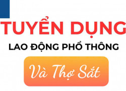 Cần tuyển LĐPT và Thợ Sắt lãnh lương tuần làm tại Q7