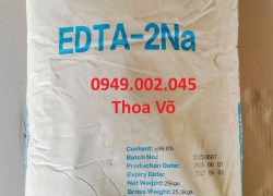 EDTA 2Na Trung Quốc Bao 25kg – Khử Kim Loại Nặng, Ổn Định Nước Ao Nuôi Tôm Cá