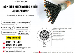 Cáp điều khiển, cáp tín hiệu Altek Kabel 30x0.75 chống nhiễu sẵn Đà Nẵng, Hà Nội, Sài Gòn