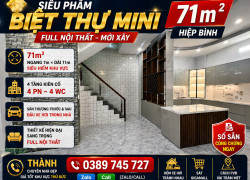 💎 BIỆT THỰ MINI - 71m2 - Full nội thất, mới xây   – [HIỆP BÌNH]