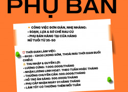 [KO CẦN KN] NỮ NV PHỤ BÁN Q. PHÚ NHUẬN
