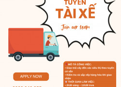 TUYỂN TÀI XẾ XE TẢI GIAO HÀNG TRÁI CÂY BÌNH CHÁNH
