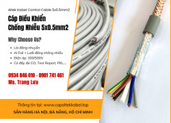 Cáp điều khiển, cáp chỗng nhiễu Altek Kabel 5x0.5 Sài Gòn, Đồng Nai, Khánh Hòa, Bình Dương