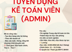 TUYỂN KẾ TOÁN VIÊN TÂN TẠO