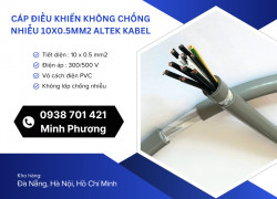 Cáp điều khiển không lưới chống nhiễu 10x0.5mm2 – Giải pháp tiết kiệm cho hệ thống tín hiệu