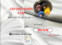 Cáp điều khiển Altek Kabel 4x0.5, 4x0.75, 4x1.0, 4x1.5 Đà Nẵng, Hồ Chí Minh, Hà Nội