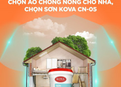 Đại lý bán sơn chống nóng Kova cho mái tôn và tường đứng chính hãng giá rẻ tại Trà Vinh