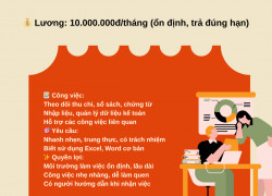 [LÀM NGAY] KẾ TOÁN NỘI BỘ ĐÀ NẴNG