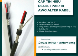 Cáp RS485 1 Pair 18AWG – Giải pháp truyền tín hiệu ổn định cho hệ thống công nghiệp