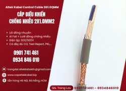 Cáp điều khiển tín hiệu 2x1.0mm2 Altek kabel sẵn Phú Yên, Bình Định, Nha Trang