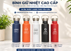 Bình Giu Nhiệt Inox 304 In Khắc logo Theo Yêu Cầu