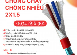 Cáp 2x1.5mm² Chống Cháy Chống Nhiễu Chuẩn BS6387 – IEC60331 – Phân Phối Nghệ An, Hà Tĩnh, Thanh Hóa