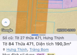 Bán đất tại Ấp An Bình, đường D20, xã Hưng Thịnh, Đồng Nai, giá ưu đãi 4,9 tỷ, 190m2 hot!