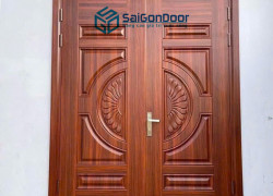 CỬA THÉP VÂN GỖ – ĐẸP NHƯ GỖ, BỀN NHƯ THÉP