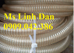 Ống hút bụi pu lõi thép mạ đồng phi 250