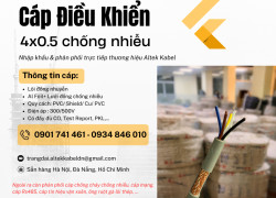 Cáp điều khiển 4x0.5 có lưới chống nhiễu Altel Kabel tại Hà Nội, Sơn La, Hưng Yên